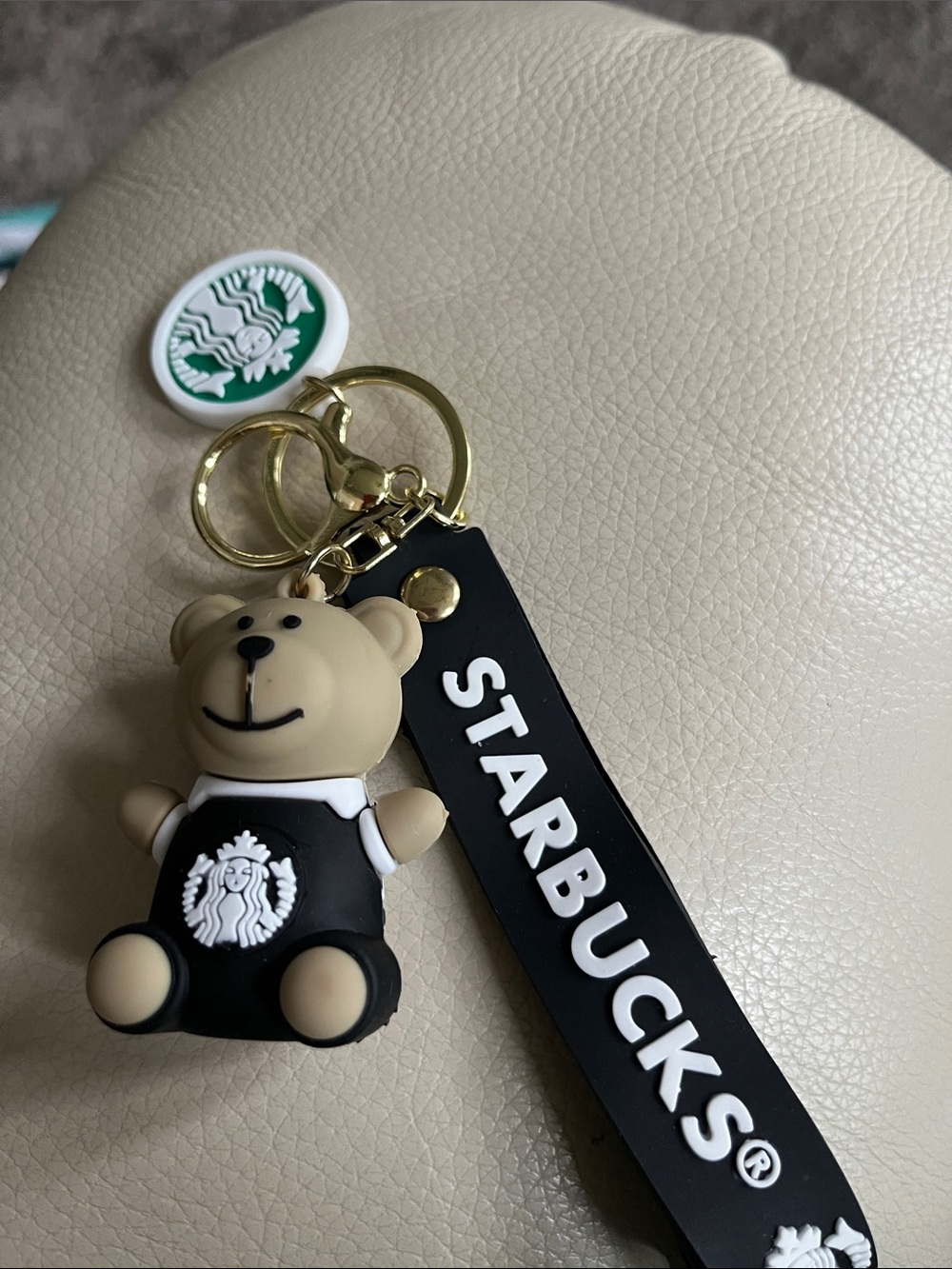 Black Bear Silicone Keychain for bags. New no tags.
